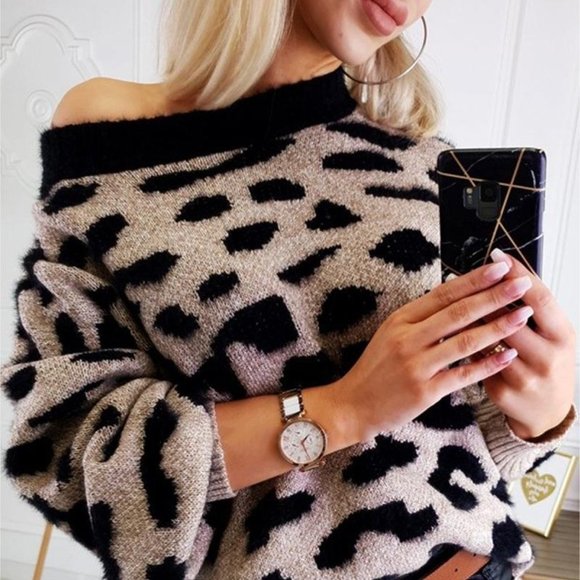 Sweaters - 🎉HOST PICK🎉 Cheetah Print Long Sleeve Sweater